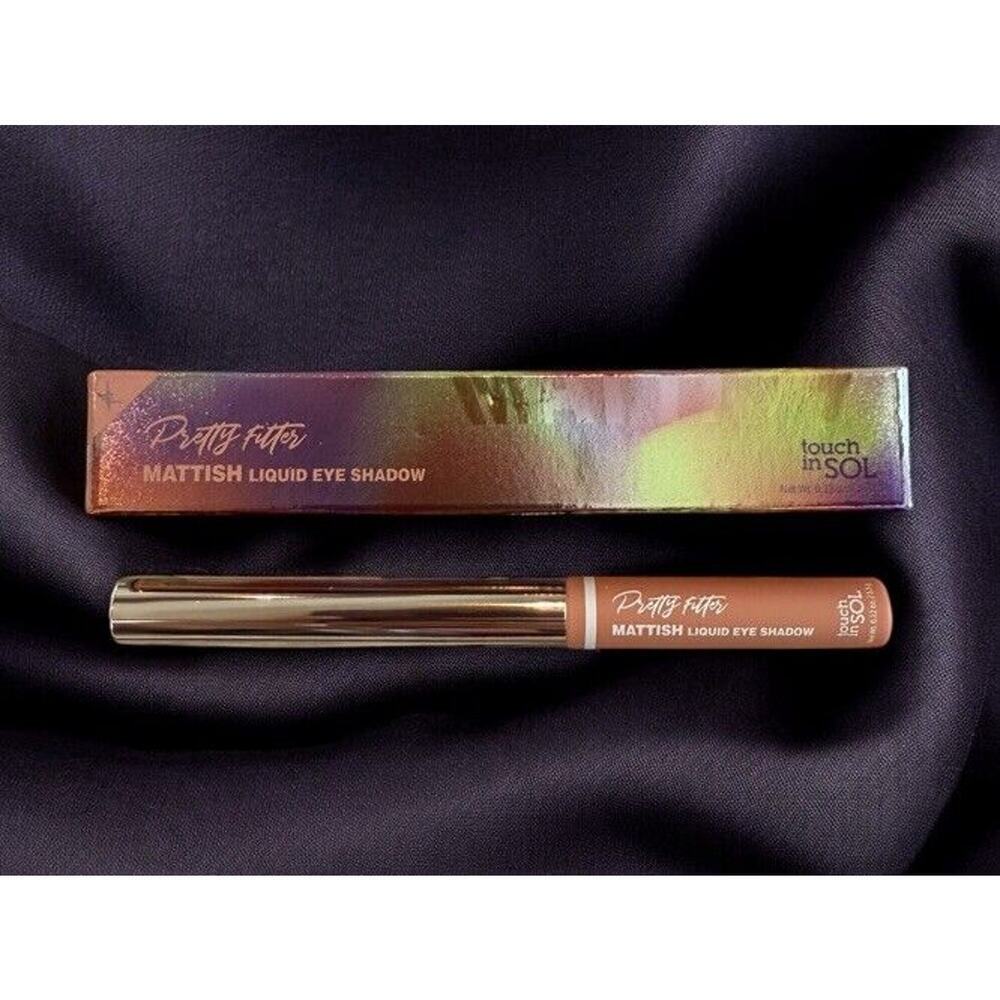 TOUCH IN SOL Pretty Filter Mattish Liquid Eye Shadow NIB .12 oz / 3.5 g #1 NAKED